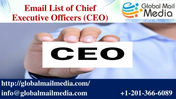 Email List of Chief Executive Officers (CEO)