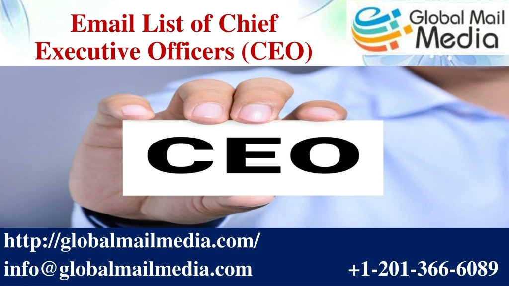 email list of chief executive officers ceo