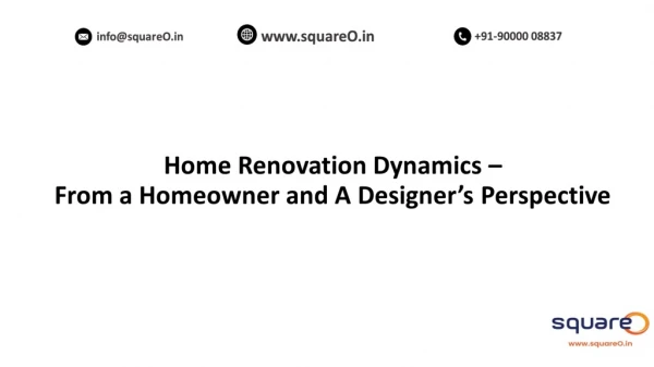 Survey on Home Improvement Marketplace in India with squareO.in