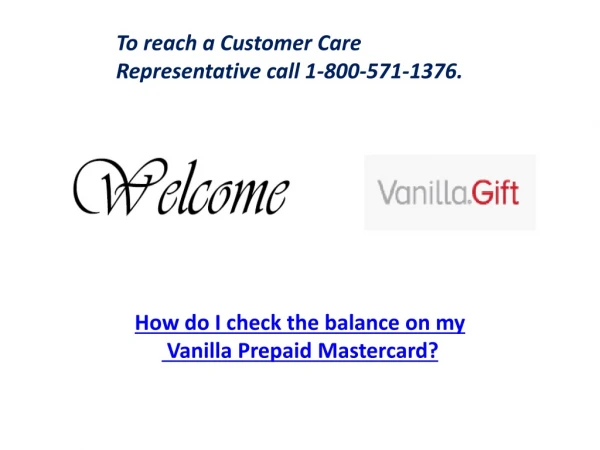 How do I check the balance on my Vanilla Prepaid Mastercard?