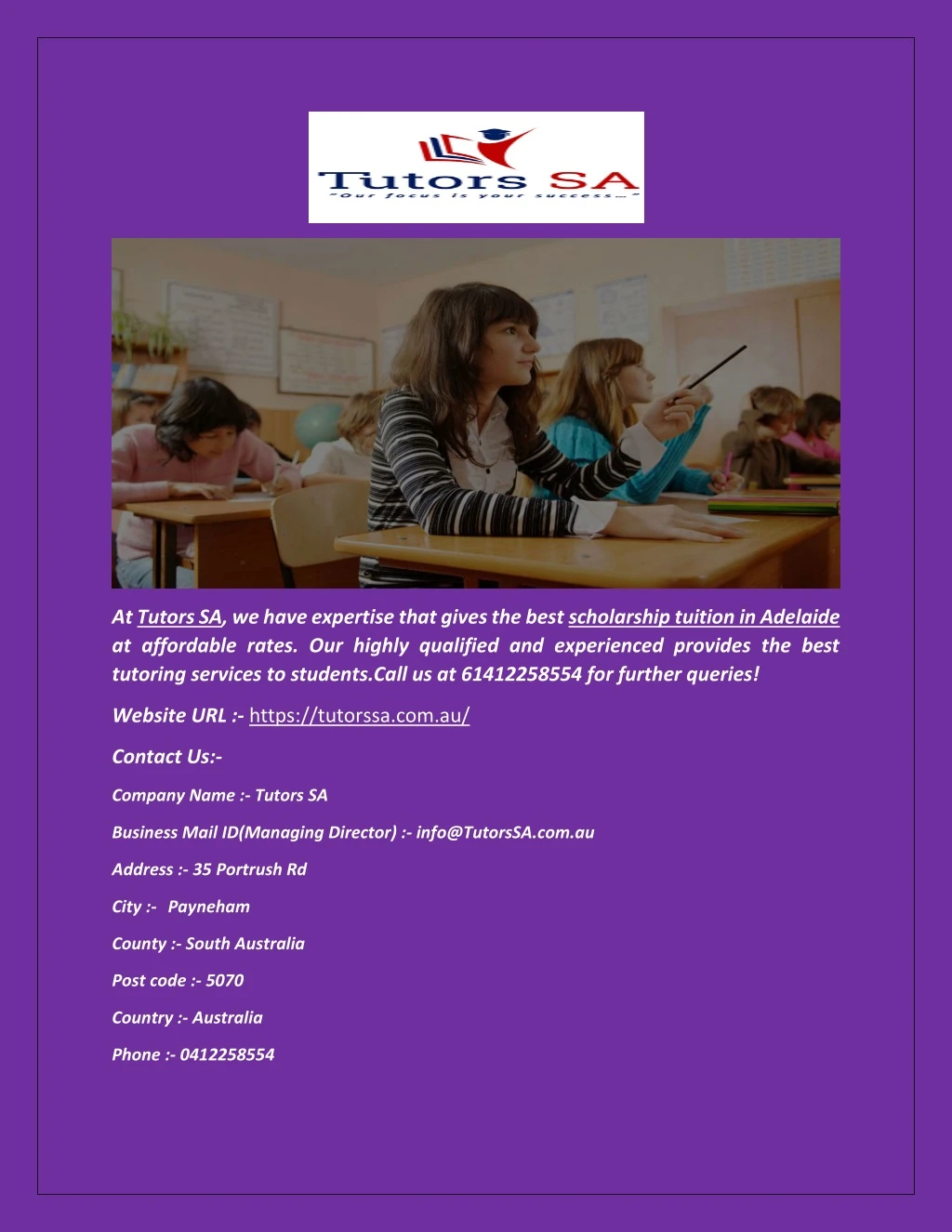 at tutors sa we have expertise that gives