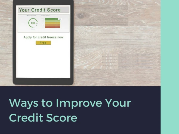 Ways to Improve your Credit Score
