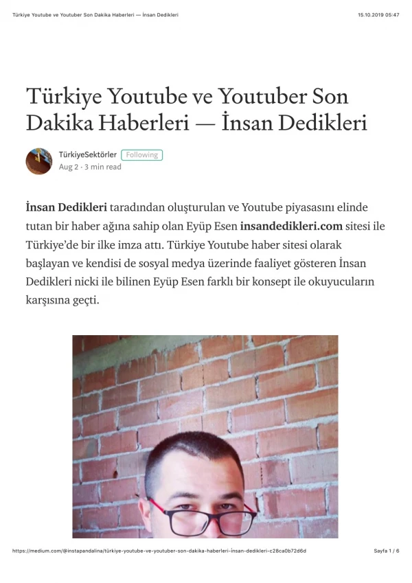 İnsan Dedikleri Türkiye Youtube ve Youtuber Haberleri