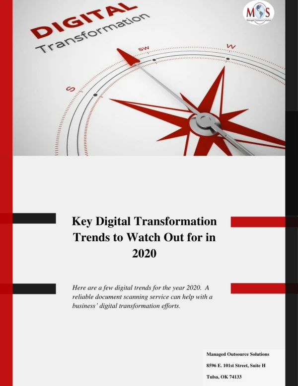 Key Digital Transformation Trends to Watch Out for in 2020