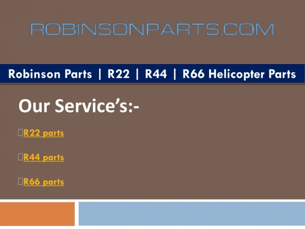 robinson helicopter tools