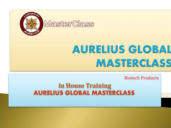 aurelius global masterclass