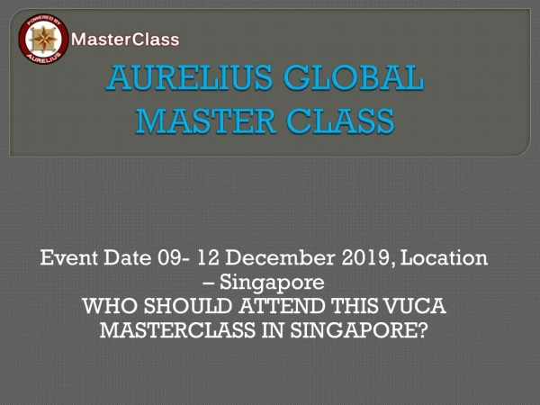 aurelius global master class