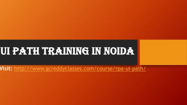 UI Path Training in Noida