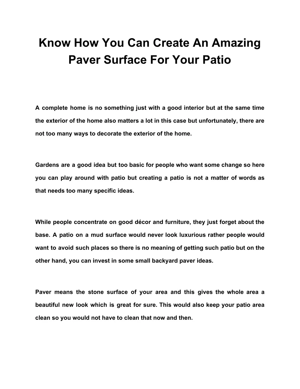 know how you can create an amazing paver surface