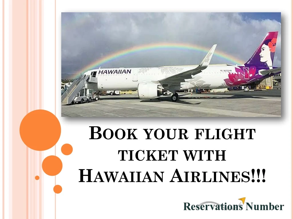 book your flight ticket with hawaiian airlines