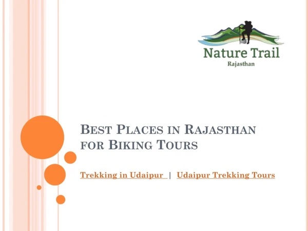 Best Places in Rajasthan for Biking Tours