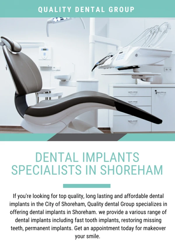 Dental Implants Specialists in Shoreham