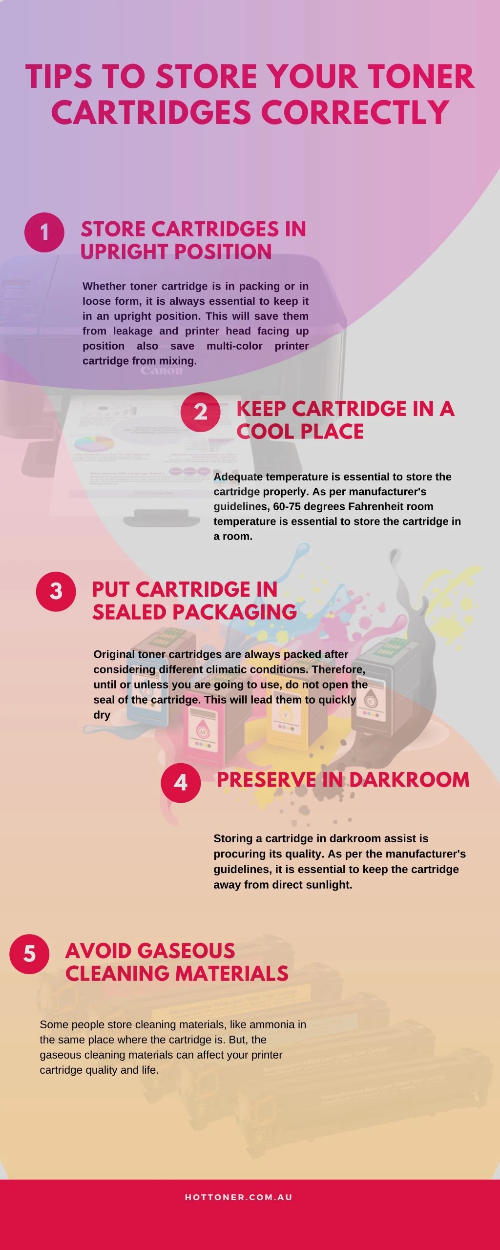 tips to store your toner cartridges correctly
