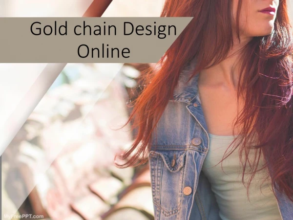 Gold chain Design Online India