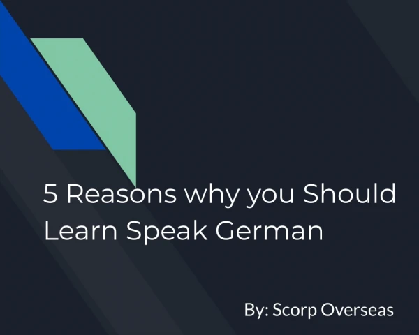 5 Reasons Why You Should Learn Speak German