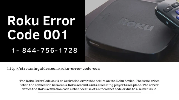 Quick Fix Error Code 001 for Roku