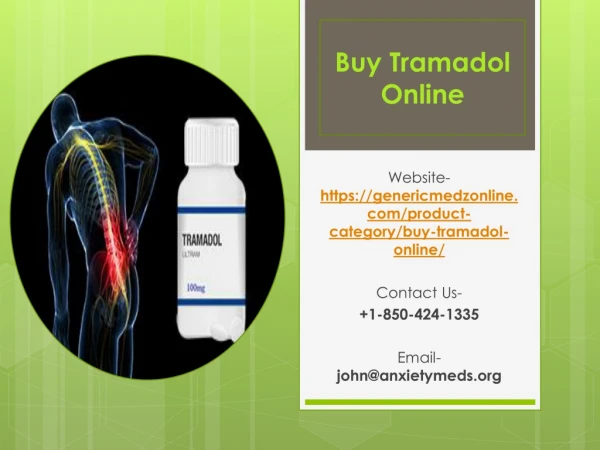 How does Tramadol work? Order Tramadol Online