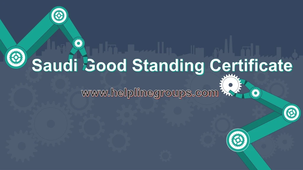saudi good standing certificate
