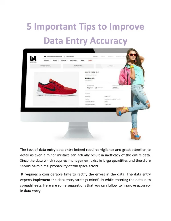 5 Important Tips to Improve Data Entry Accuracy