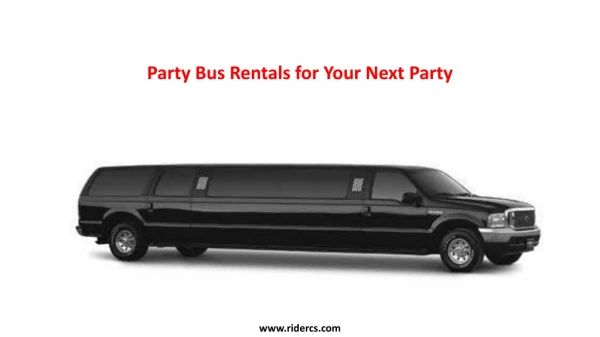 Party Bus Rentals for Your Next Party