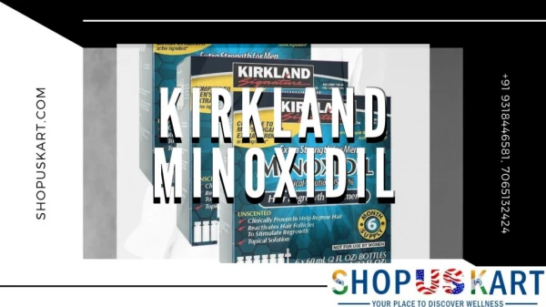 Kirkland Minoxidil 5% Extra Strength Hair by Shopuskart