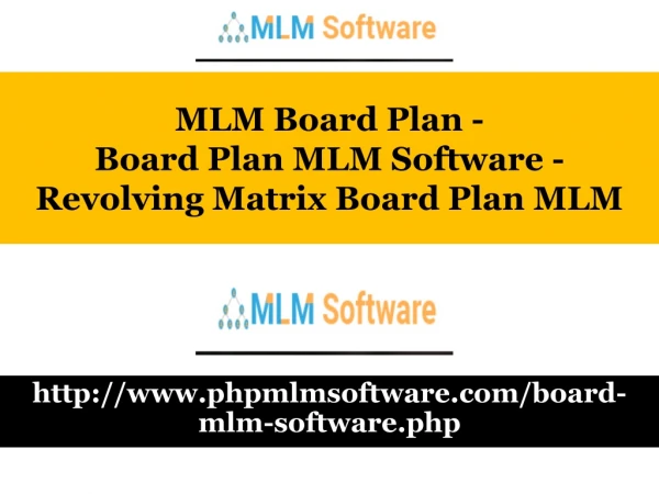 Revolving Matrix Board Plan MLM