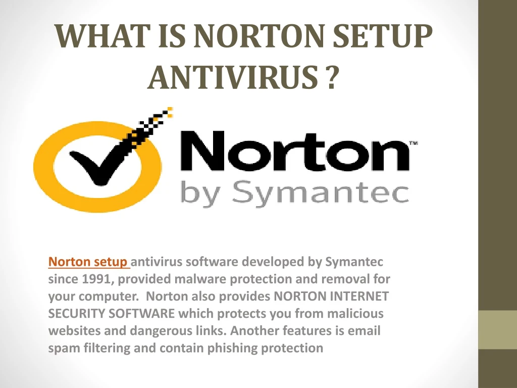 what is norton setup antivirus