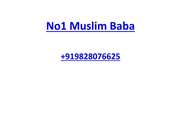No1 muslim baba