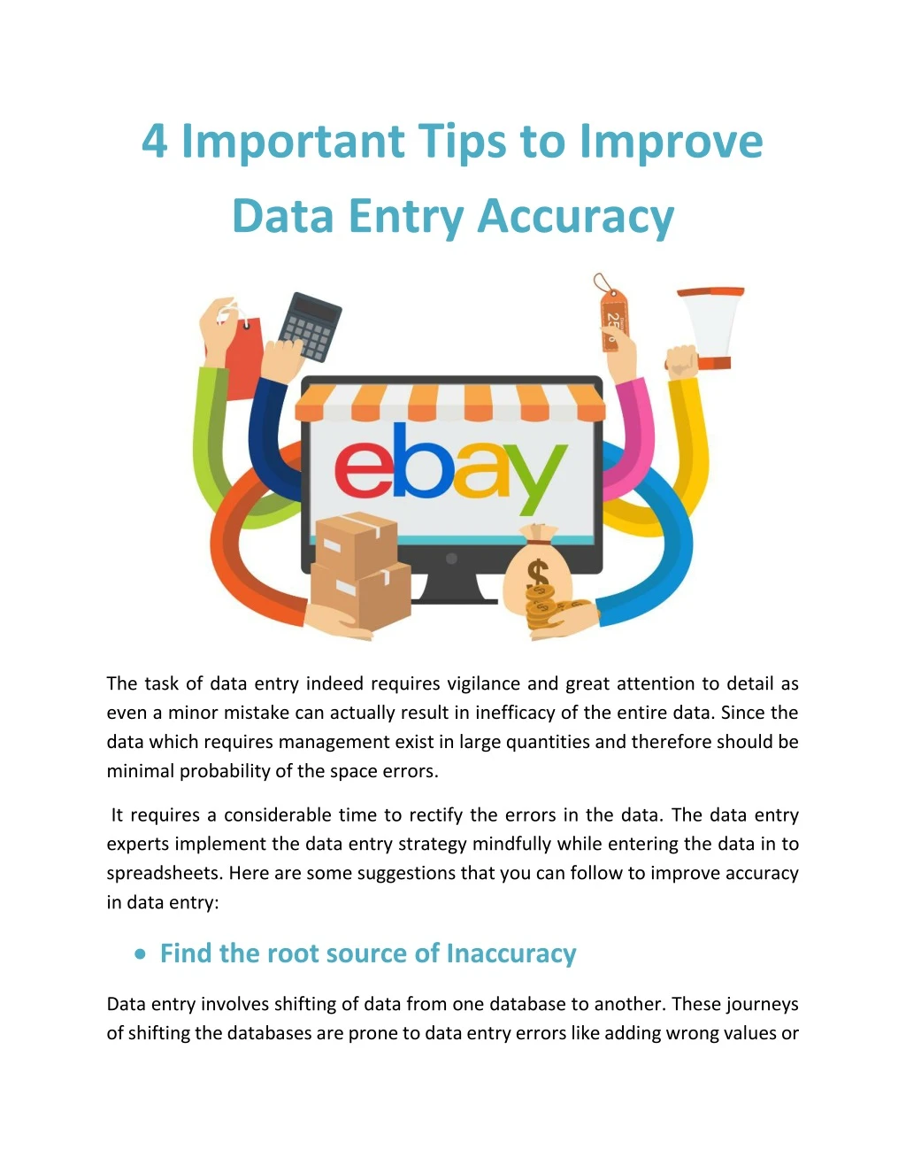 4 important tips to improve data entry accuracy