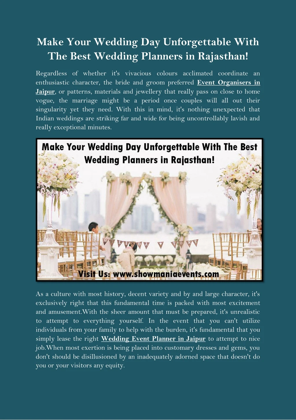 make your wedding day unforgettable with the best