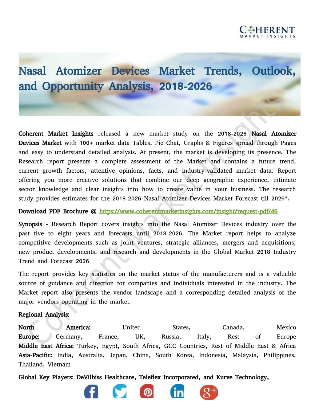 nasal atomizer devices market trends outlook