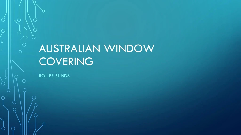 australian window covering