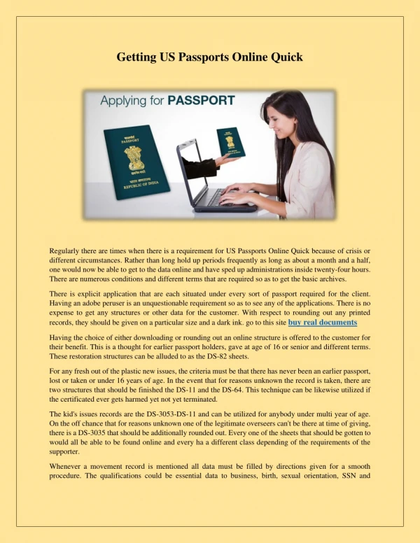 Where to buy Fake Passports