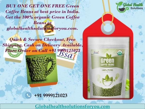 Buy Organic Green Coffee Beans Online in India