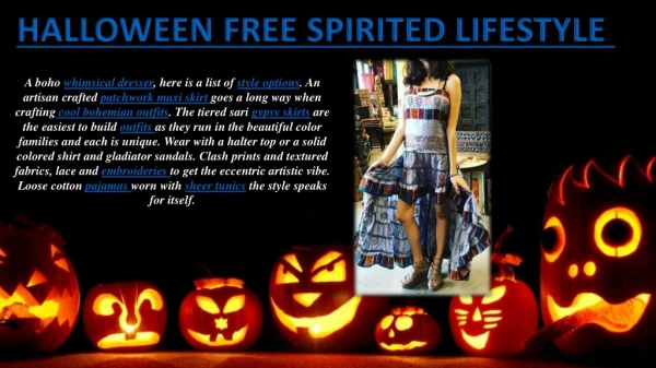 HALLOWEEN FREE SPIRITED LIFESTYLE