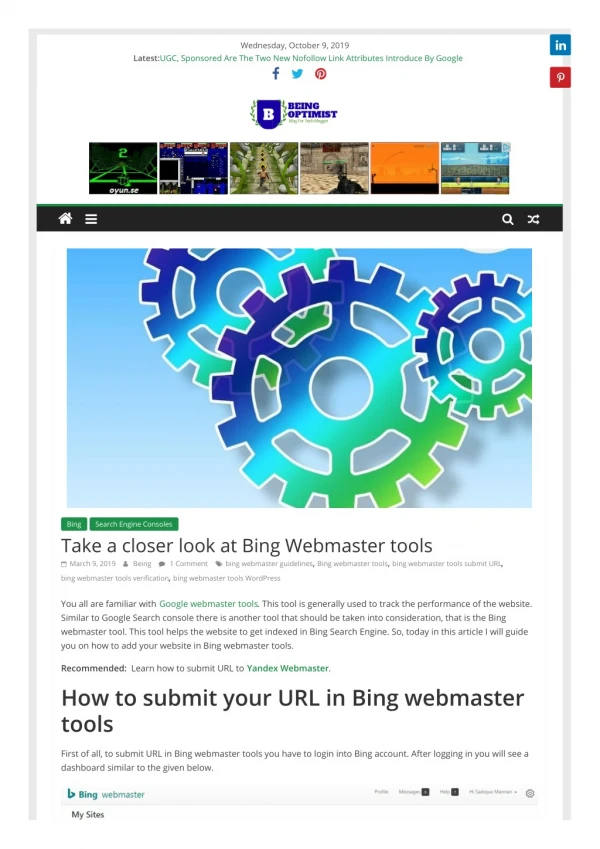 Take a closer look at Bing Webmaster tools