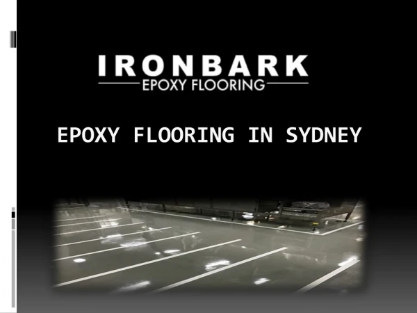 Epoxy Flooring Sydney Solution
