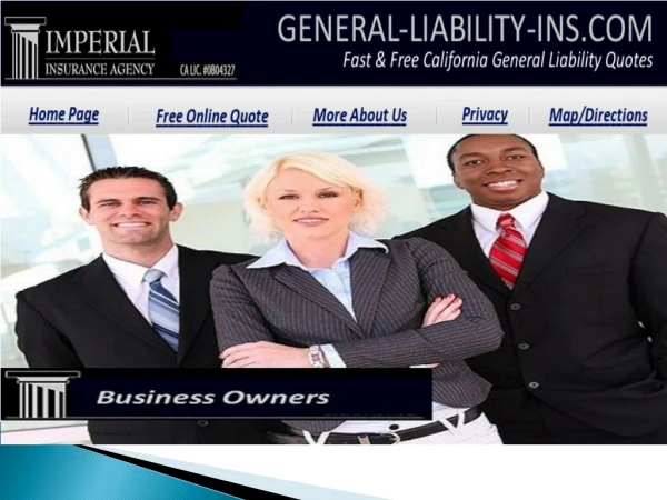 General Liability Insurance Rates in California