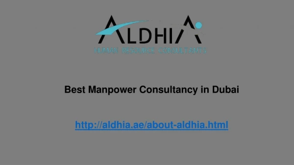 Best Manpower Consultancy in Dubai