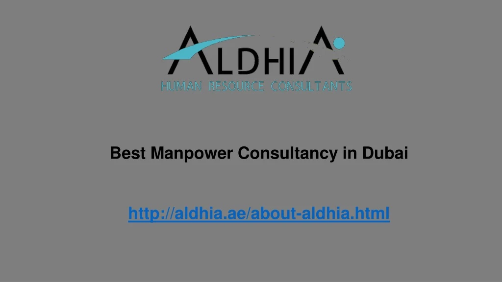 best manpower consultancy in dubai http aldhia
