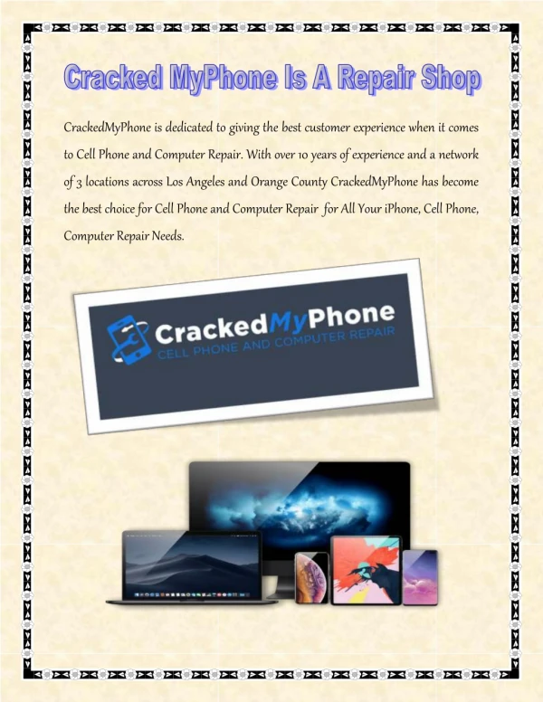 Cracked MyPhone Is A Repair Shop