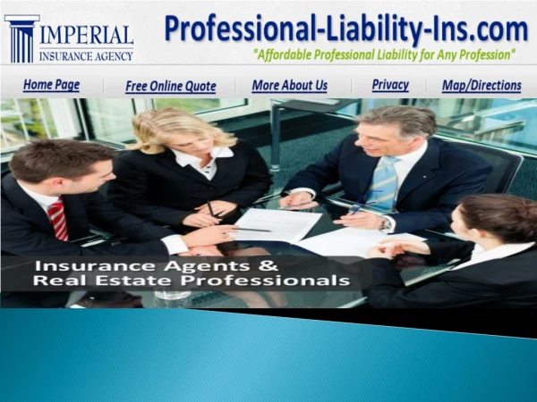 Professional Liability For Real Estate Agents