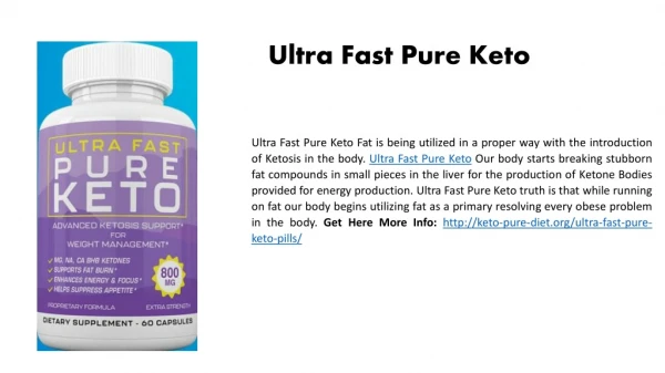 Ultra Fast Pure Keto | Ultra Fast Pure Keto Pills