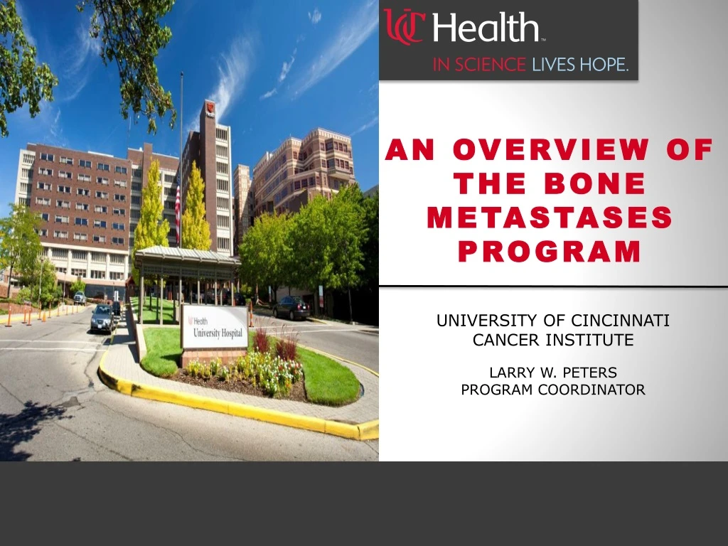 an overview of the bone metastases program