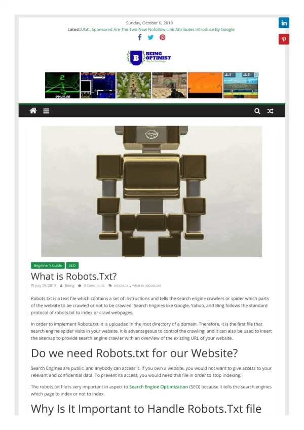 What Is Robots.Txt