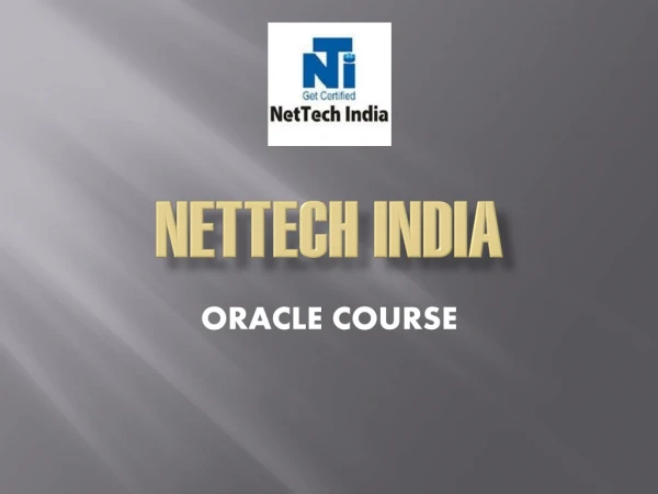 Oracle course