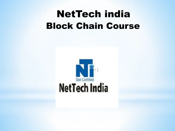 Block Chain Course in Mumbai and Thane