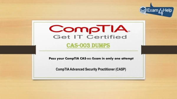 Latest CompTIA CAS-003 Dumps PDF ~ Release Your Success Secret