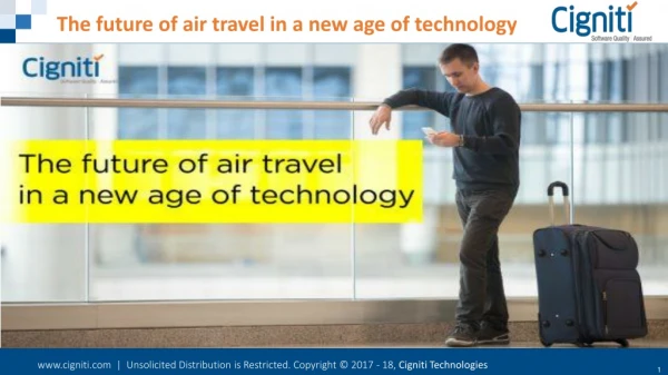The future of air travel in a new age of technology