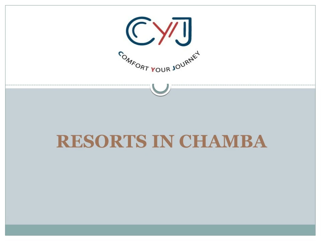 resorts in chamba